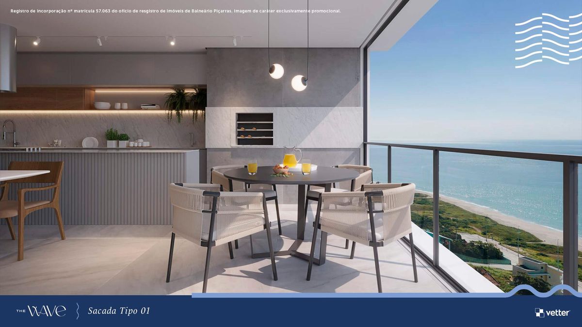 Entrega: 2026 - The Wave - 3 suítes - 2 vagas - 166m²